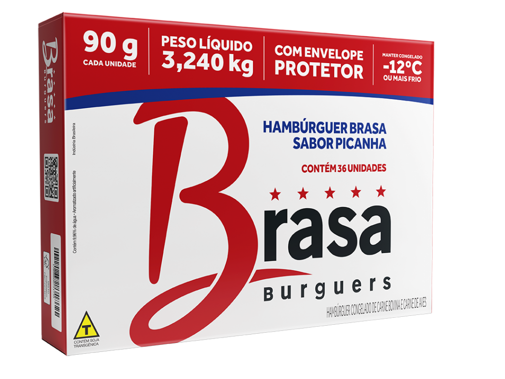 Hambúrguer Picanha 90g - Caixa Com 36 Unidades - Brasa